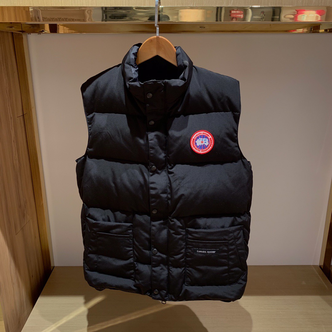 [CANADA GOOSE] 캐나다구스 패딩 조끼 블랙 남성용