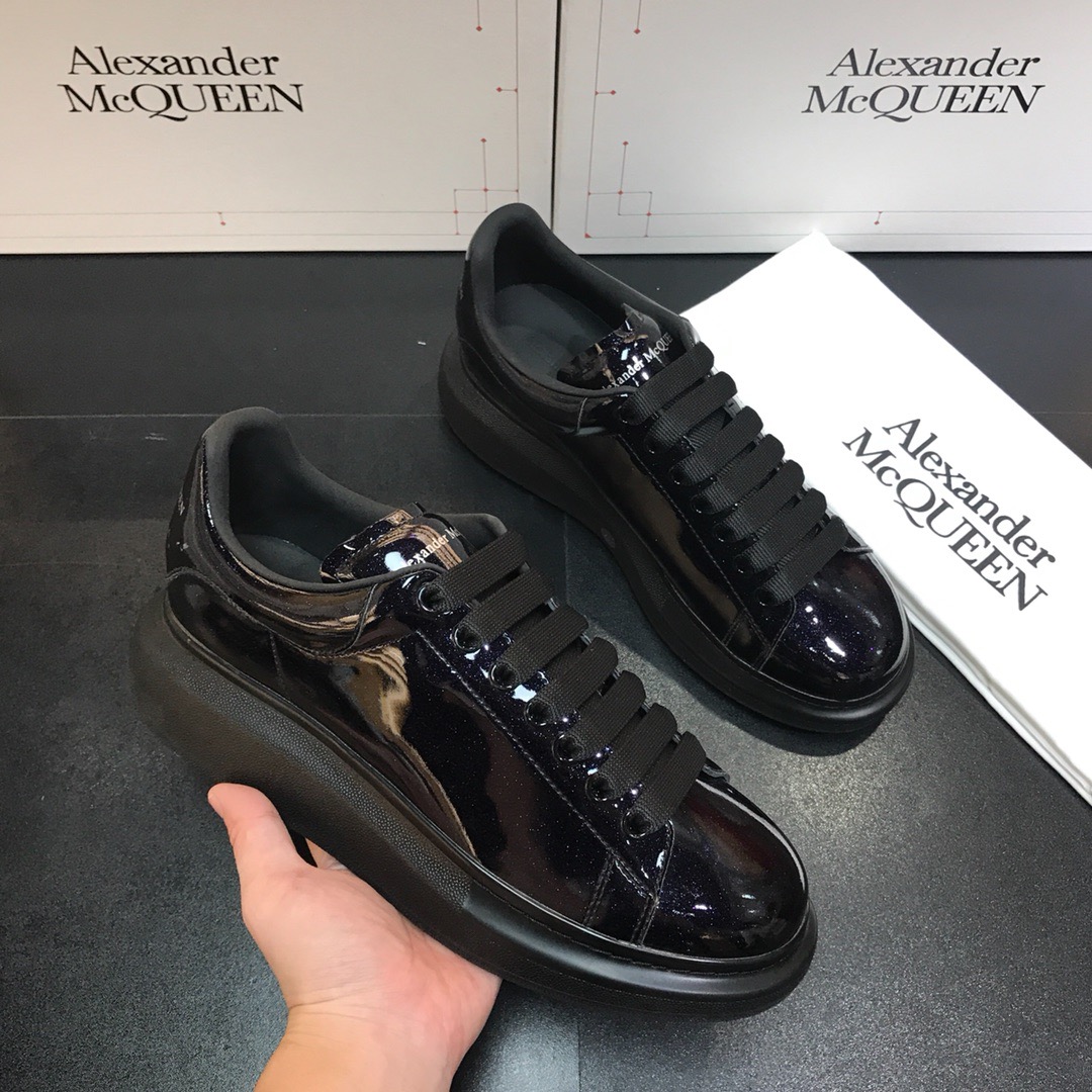 [Alexander McQUEEN] 알렉산더맥퀸 오버솔 블랙 다크퍼플 유광 남녀공용