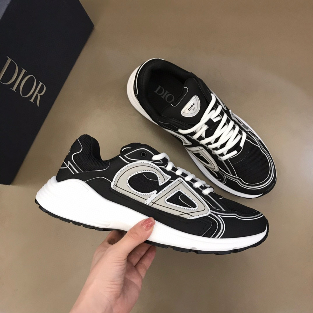 [DIOR] 디올 B30 블랙 로우 스니커즈 남녀공용