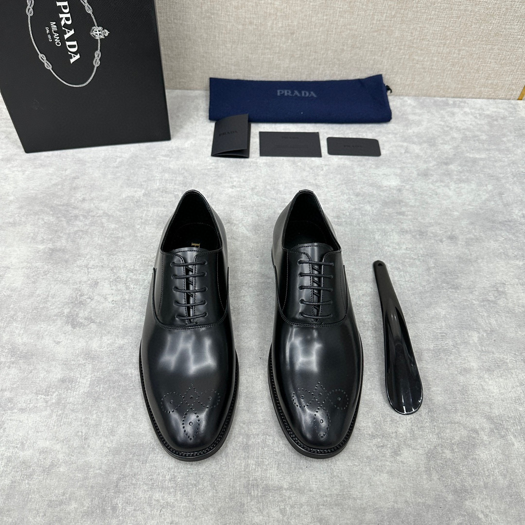 [PRADA] 프라다 사피아노 레더 구두 남성용