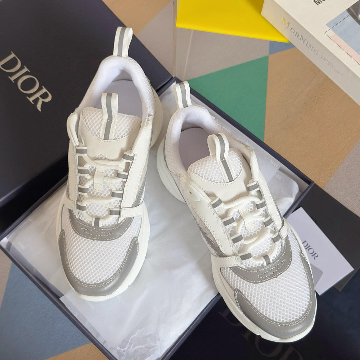 ﻿[DIOR] 디올 B22 러너 스니커즈 남성용