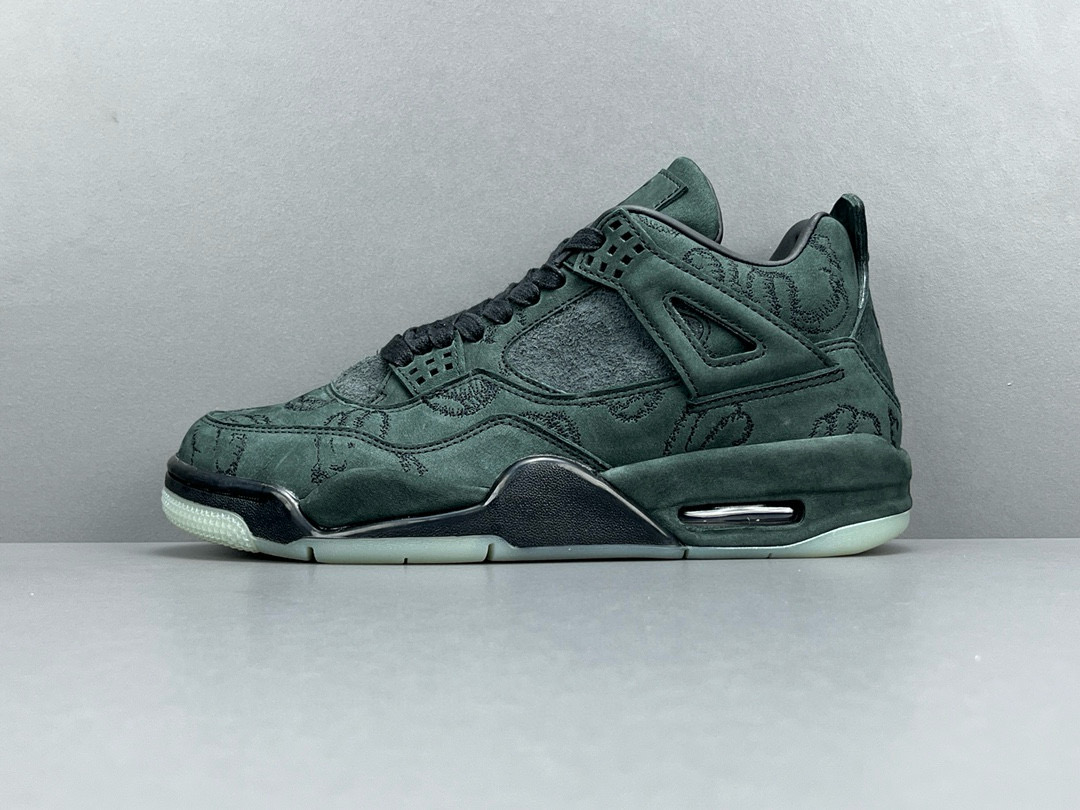 [AIR JORDAN] 에어조던4 x 카우스 레트로 블랙 930155-001 남성용 (OG공장)