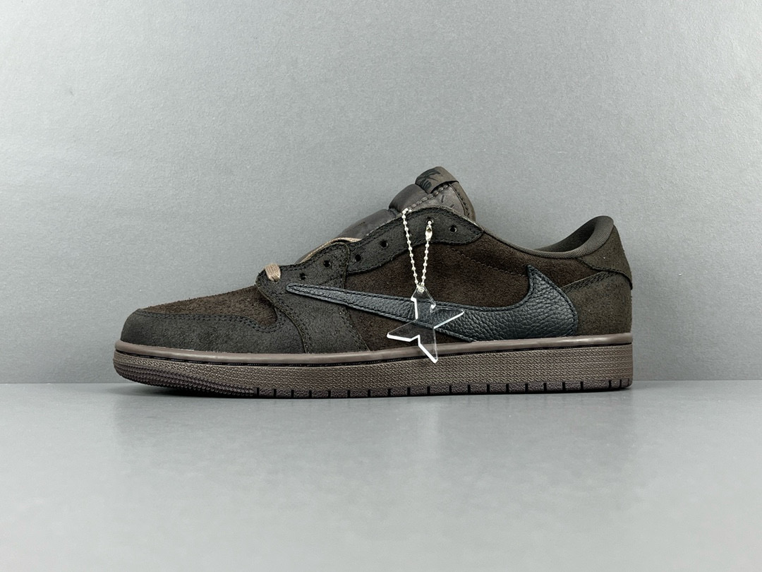[AIR JORDAN]  트래비스 스캇 x 에어조던1 로우 OG SP 벨벳 브라운 DM7866-202  남녀공용 (X공장)