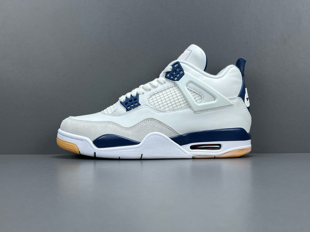 [AIR JORDAN] 에어조던4 X 나이키 SB 서밋 화이트 네이비 DR5415-100 남녀공용 (OG공장)