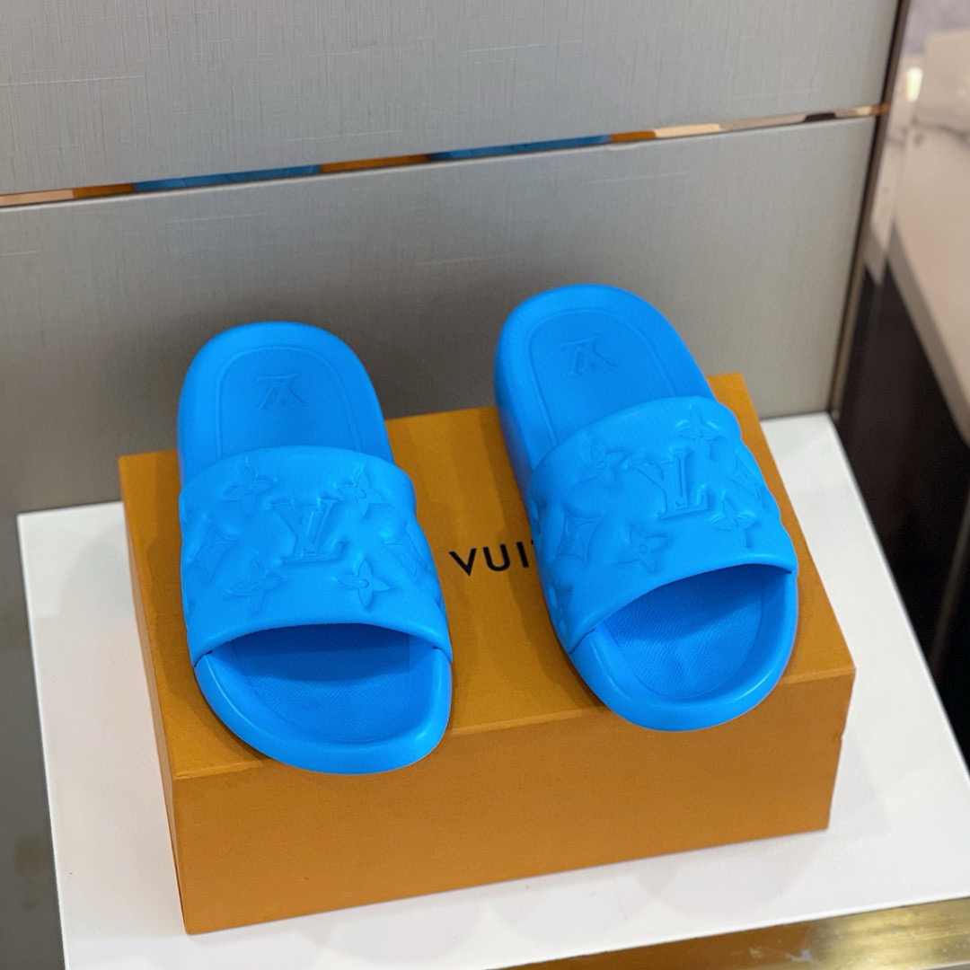 [LOUIS VUITTON] 루이비통 워터프론트 뮬 슬리퍼 남성용
