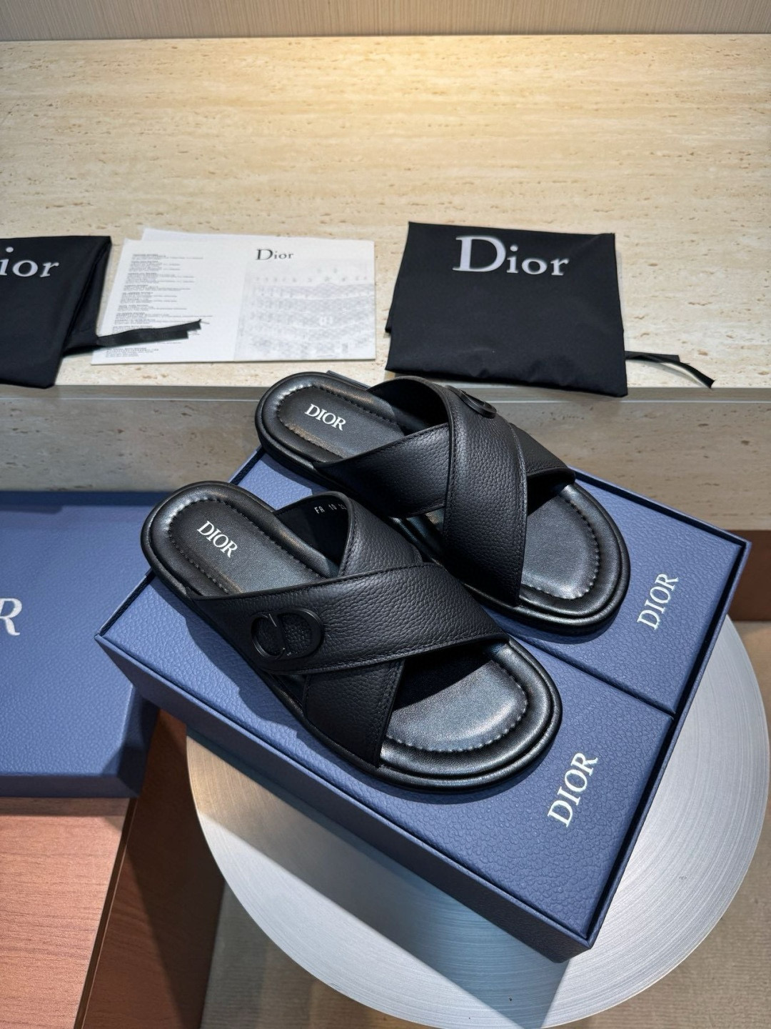 [DIOR] 디올 알리아스 뮬 샌들 남성용