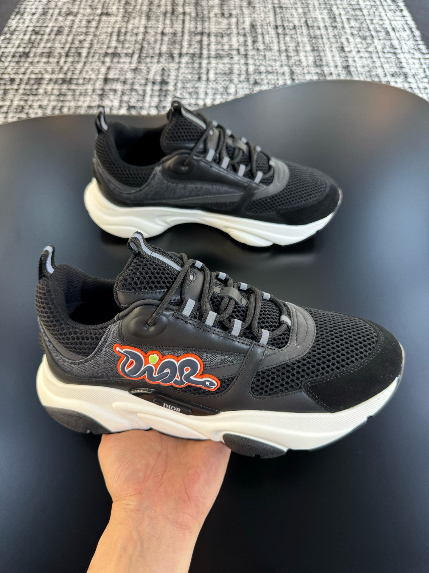 [DIOR] 디올 B22 오블리크 스니커즈 남성용